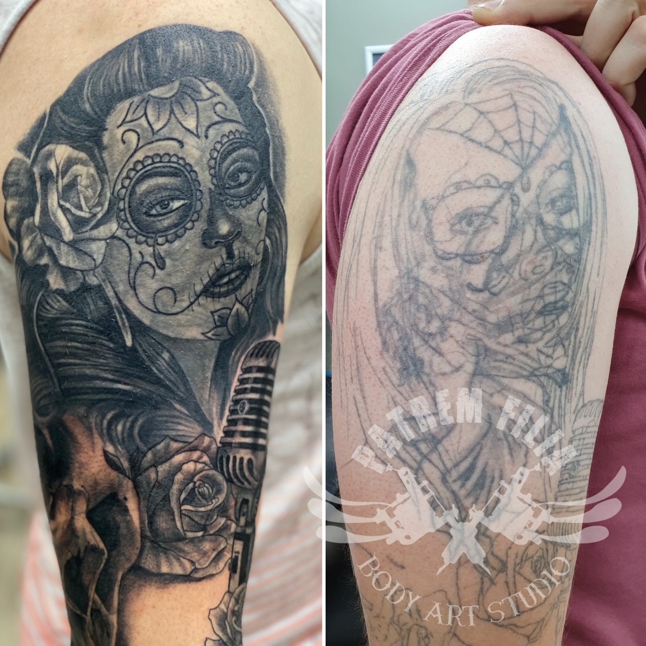 afwerken/opknappen bestaande tattoos Tattoeages 2