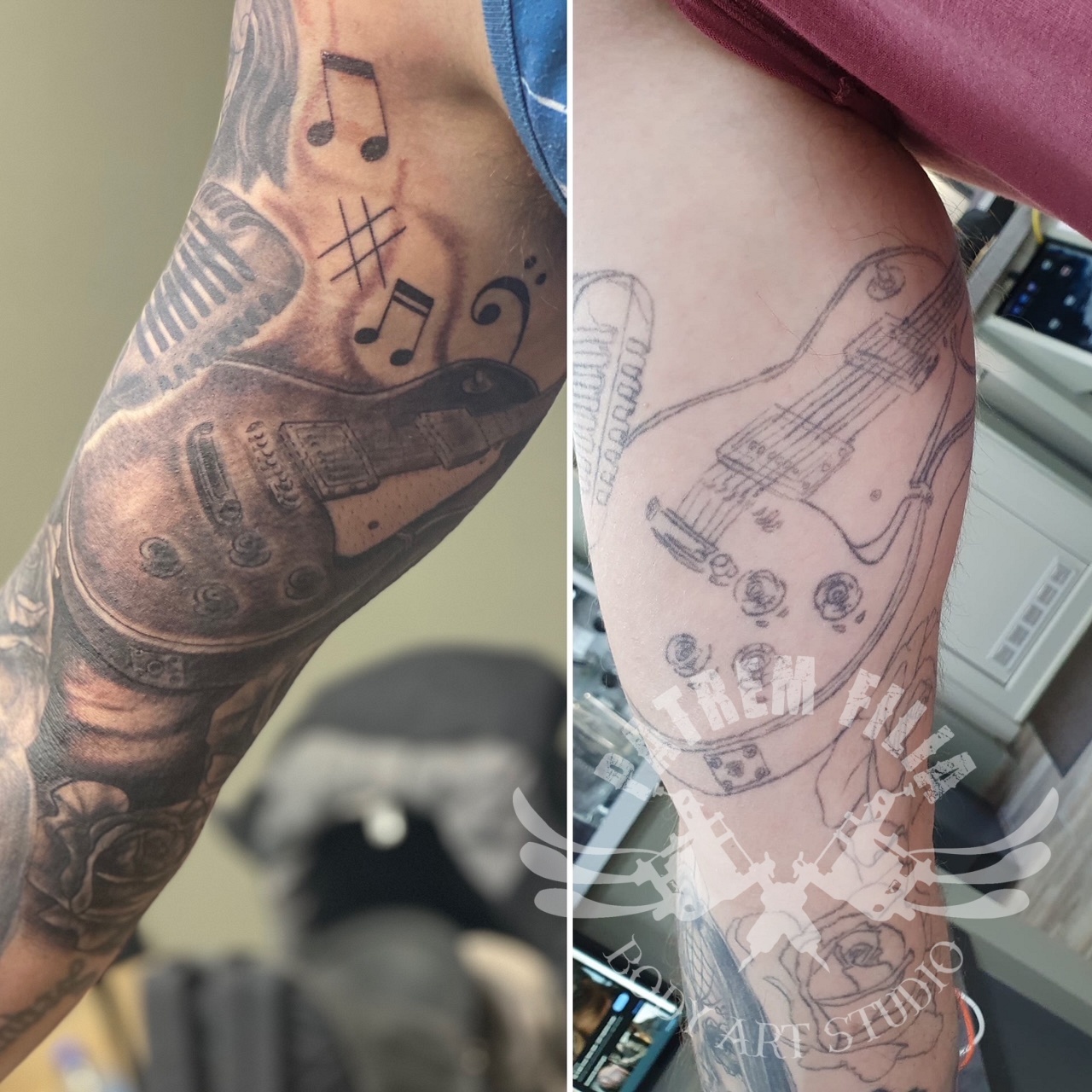 afwerken/opknappen bestaande tattoos Tattoeages 1