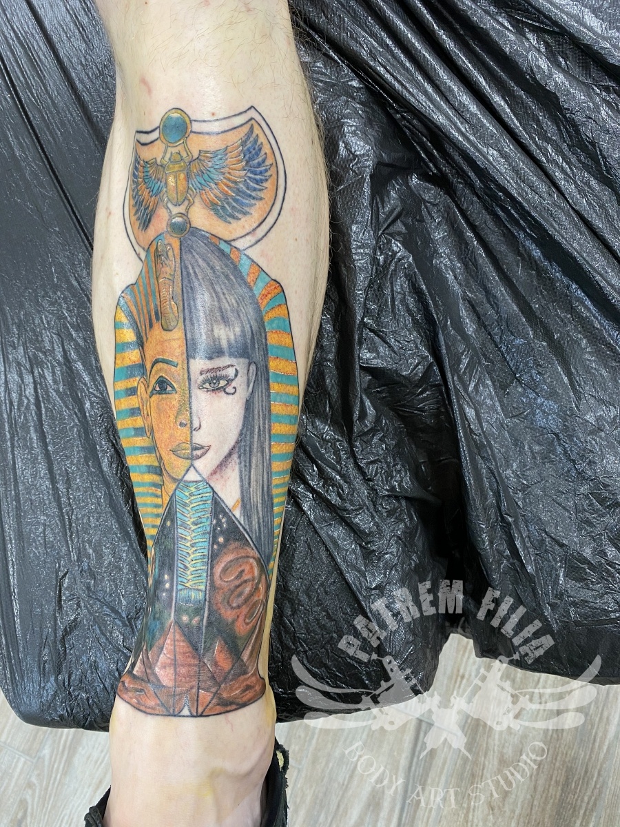 Cleopatra / Toetanchamon tattoo Tattoeages 1