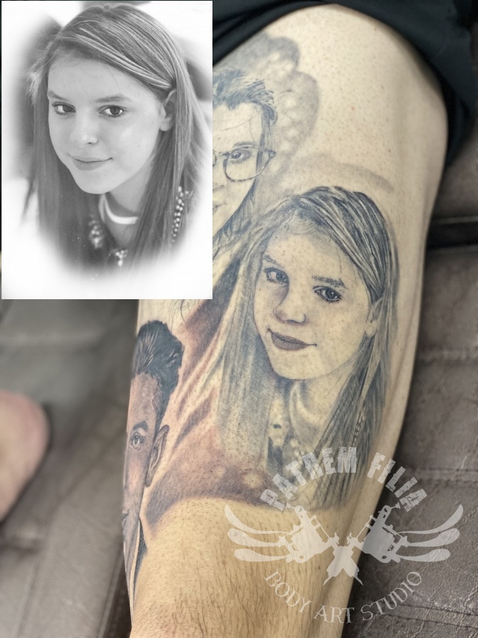 familie been sleeve Tattoeages 7