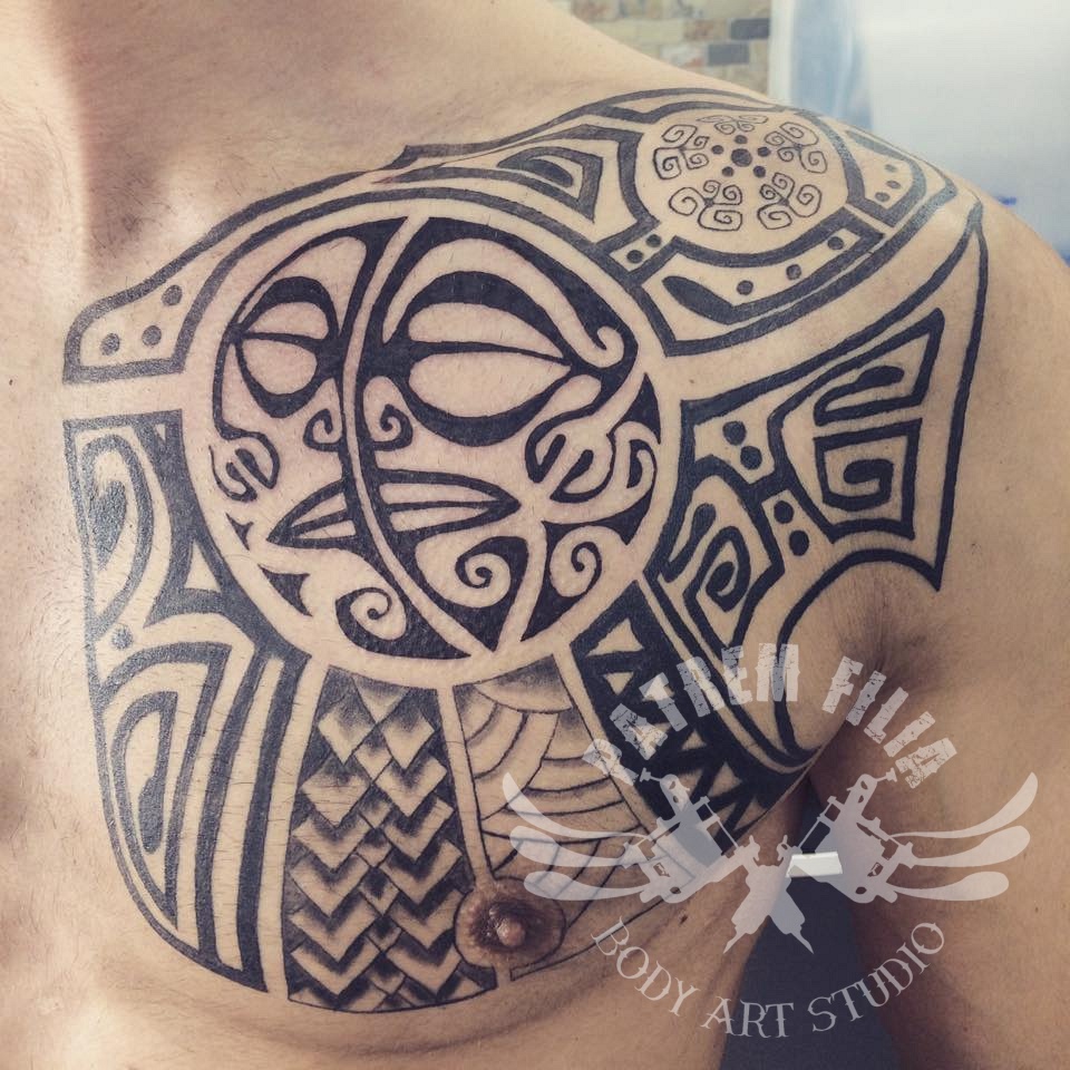 Polynesisch/Maori stijl tattoo Tattoeages 1