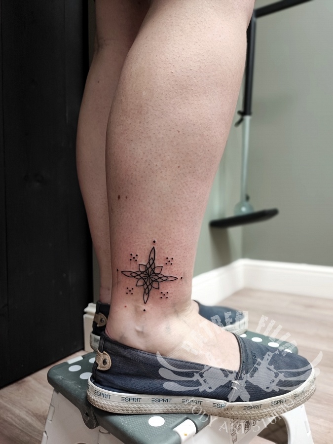 ster op enkel Tattoeages 1