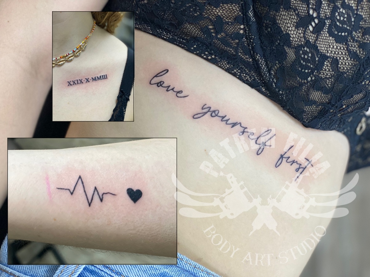 3 kleine tattoos Tattoeages