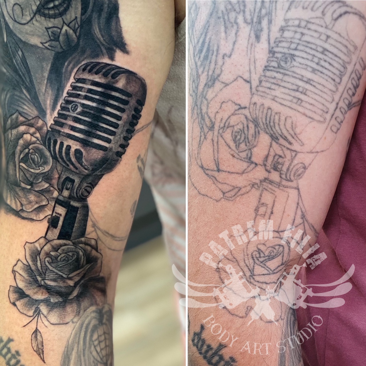 afwerken/opknappen bestaande tattoos Tattoeages