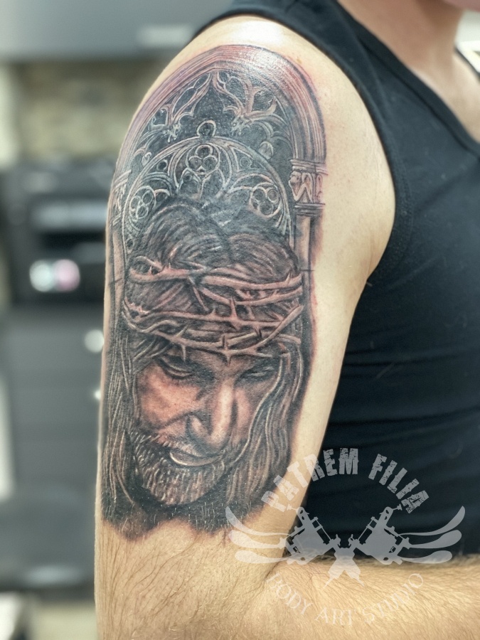 Cover met Jesus  Tattoeages