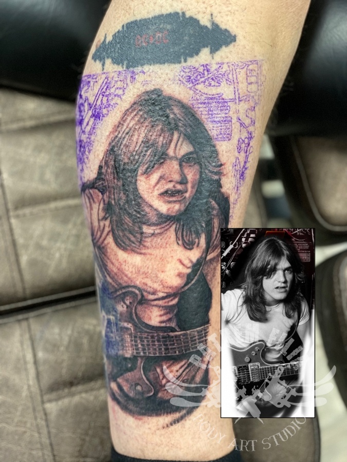 Malcolm Young Tattoeages