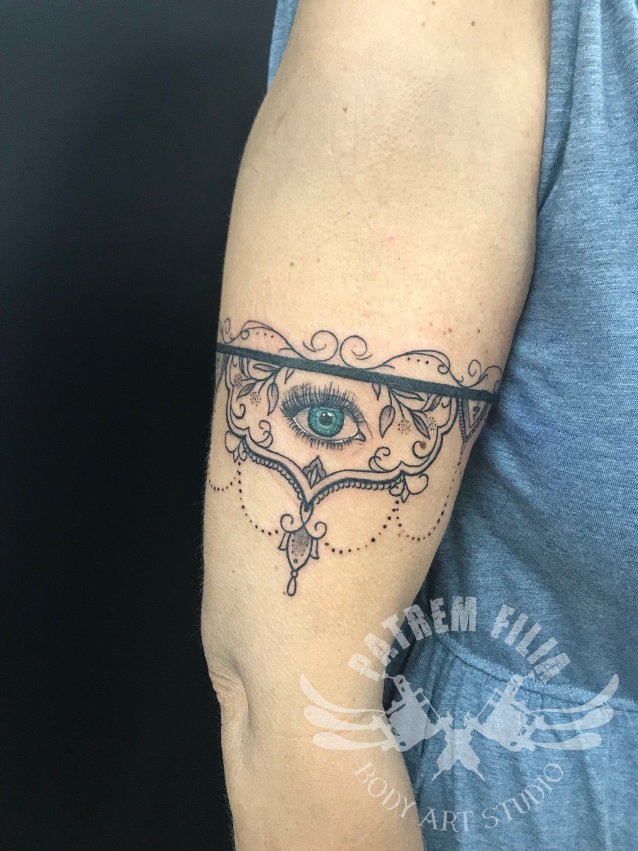 mandala met oog Tattoeages