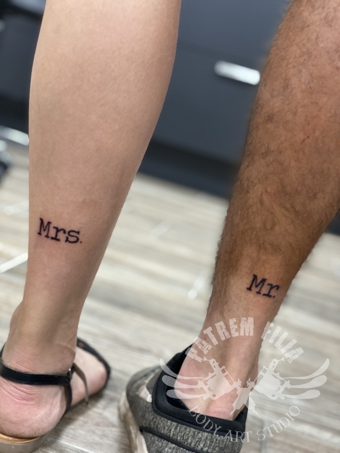 Mr & Mrs ... koppeltattoo Tattoeages