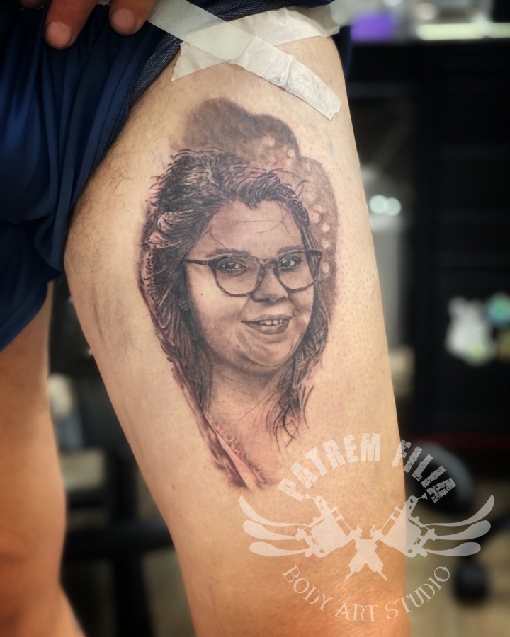 realistisch portret Tattoeages