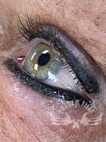 dikke eyeliner kayal boven