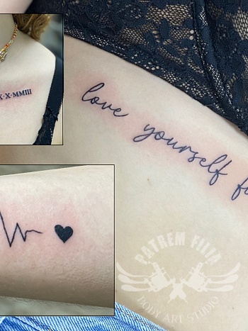 3 kleine tattoos