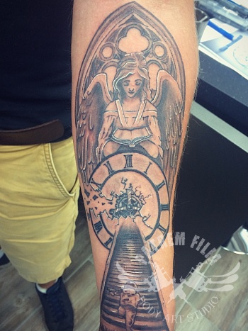 Angels Onderarm tattoo