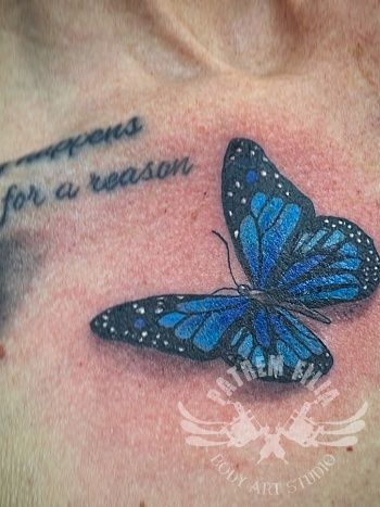 blauwe vlinder