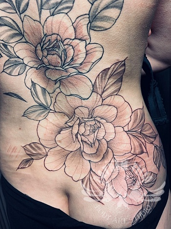 Bloemen die meebewegen met het lichaam
