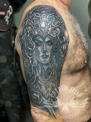 futuristische fantasie vrouw
