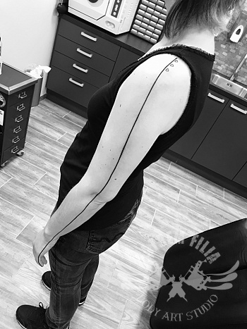 Lijn tattoo