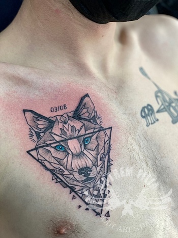 Geometrische wolf