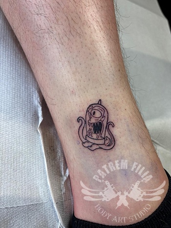 Kang and Kodos - The Simpsons - enkel tattoo