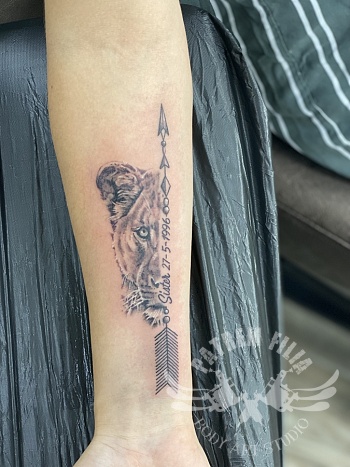 koppeltattoo leeuw / leeuwin
