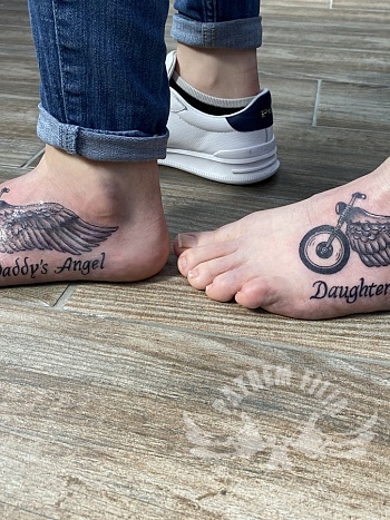 koppeltattoo vader / dochter
