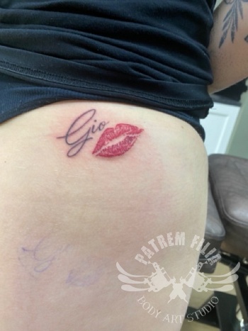 Lippen met naam