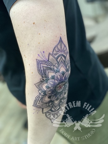 mandala op elleboog