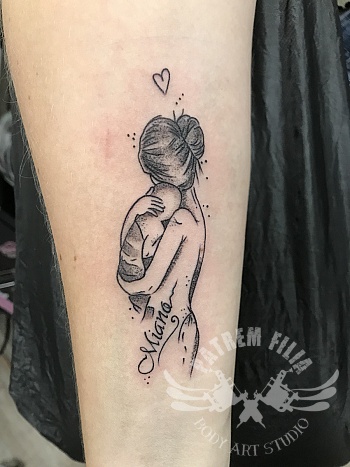 Moeder/dochter tattoo