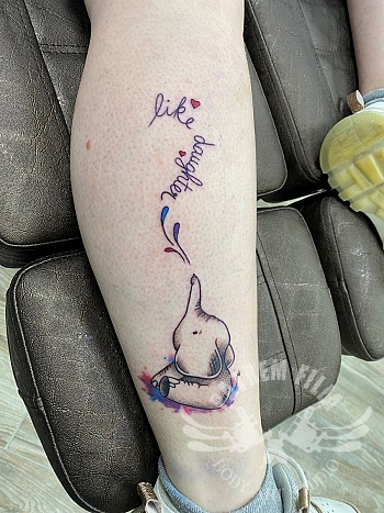 olifantjes koppeltattoo