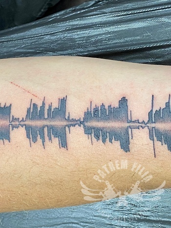 Soundwaves tattoo