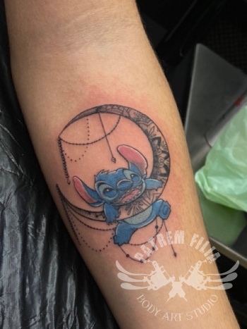 Stitch aan maan