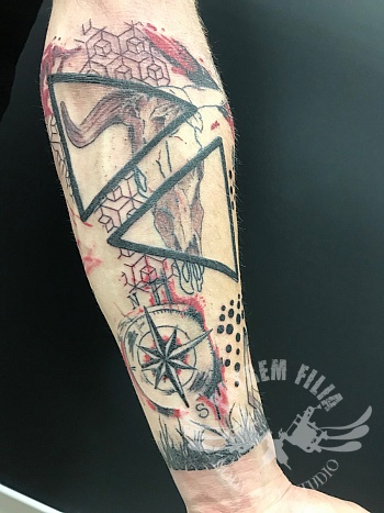 Trash Polka onder sleeve