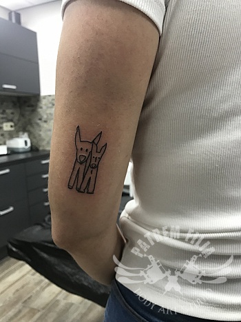 whippet tattoo